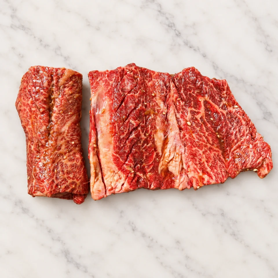 Korean BBQ meats ready for a party at home